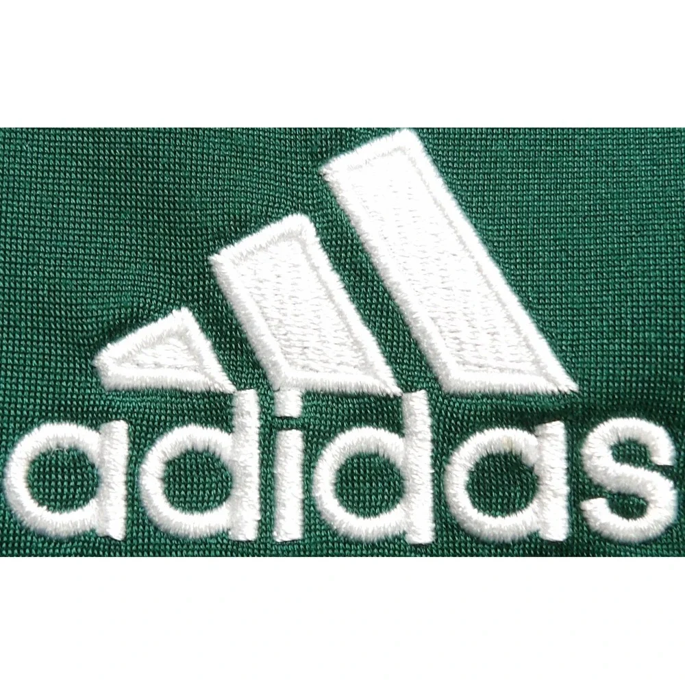 VTG Adidas Track Jacket Men Small Green Y2K Fencing Team Player Issued Full Zip